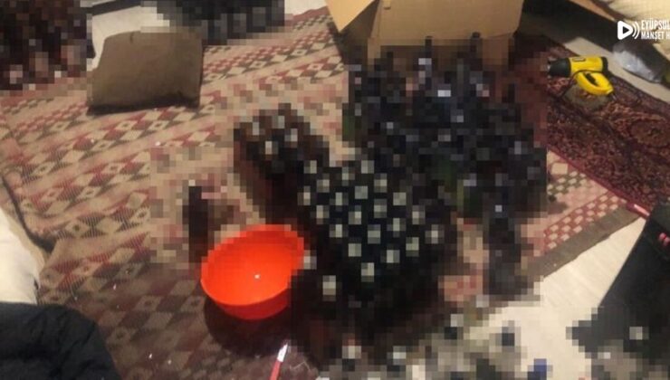 119 bin 500 litrelik sahte alkol baskını