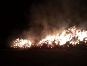 Erzurum’da örtü yangını: 3 kişi dumandan etkilendi