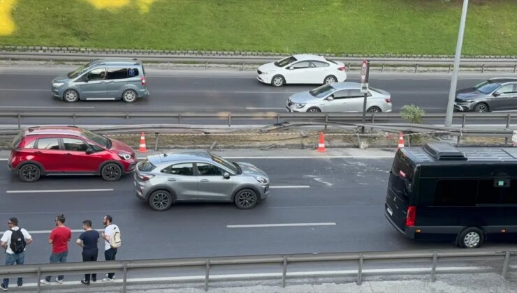 Eyüpsultan’da Hafriyat Kamyonu Kaza Yaptı, Uzun Araç Kuyrukları Oluştu