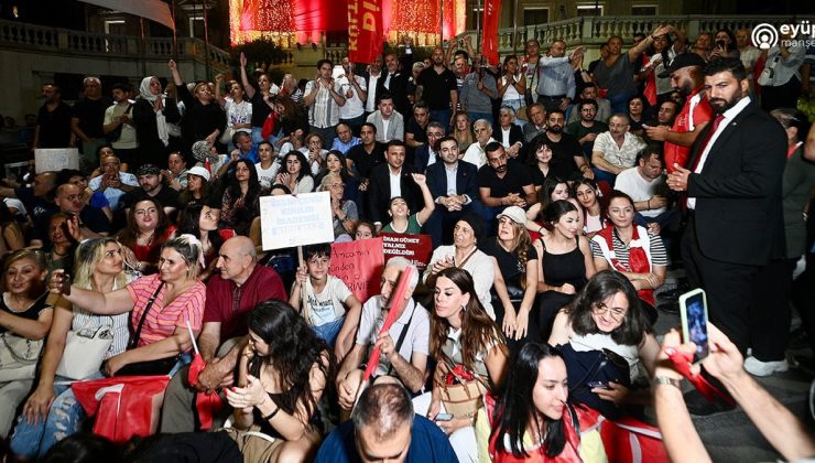 İnan Güney’in gözaltına alınması Beyoğlu Belediyesi önünde protesto edildi