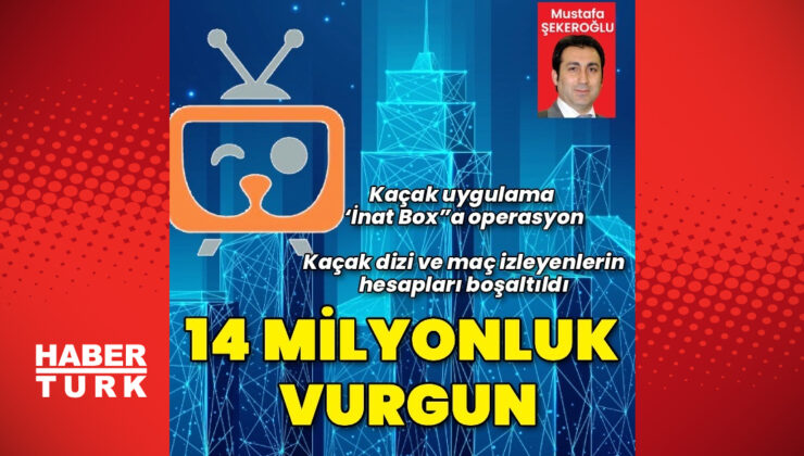 Kaçak uygulama ‘İnat Box’a operasyon