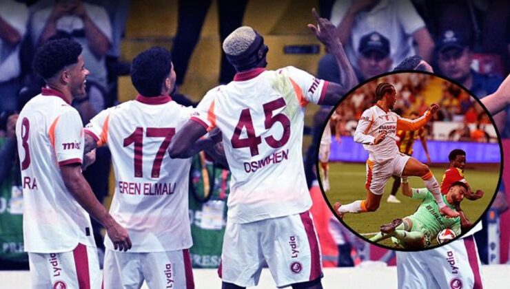 Osimhen perdeyi Kayseri’de açtı! Leroy Sane siftah yaptı: Galatasaray farka koştu