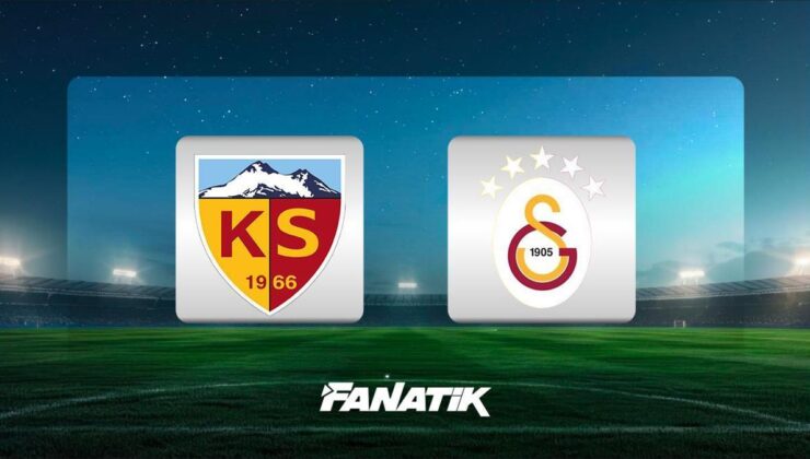 CANLI |Kayserispor-Galatasaray maçı ne zaman, saat kaçta, hangi kanalda? (İlk 11’ler)