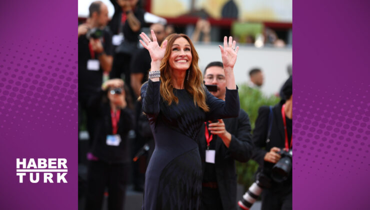 Venedik Film Festivali kırmızı halısında başrol Julia Roberts’ın