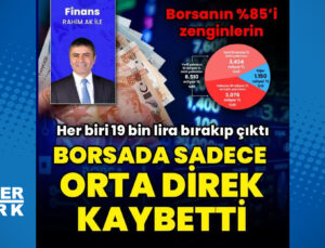 100 bin liraya kadar parası olan 1 milyon kişi 19 bin lirasını borsada bırakıp çıktı