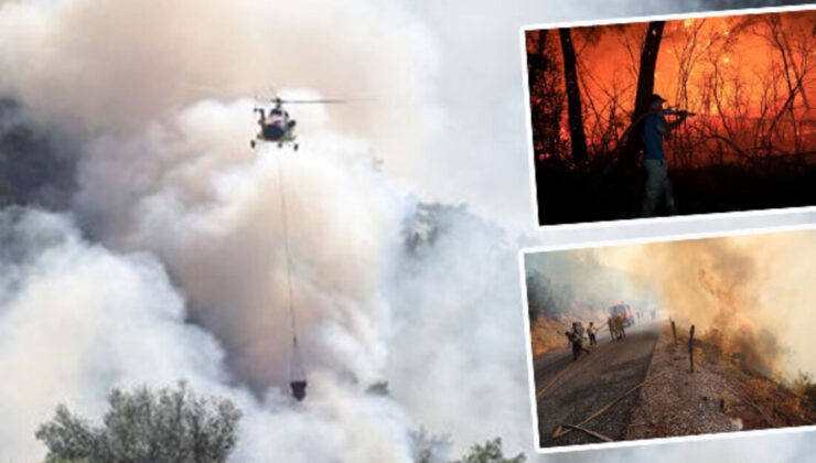 218 ev boşaltıldı! 582 kişi tahliye edildi! Muğla ve Antalya alev alev!