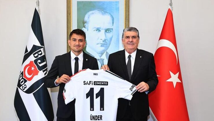 Beşiktaş Başkanı Serdal Adalı yeni transfer Cengiz Ünder’le buluştu