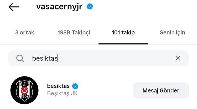 Cernyden Beşiktaş taraftarını heyecanlandıran hamle Transferde son dakika