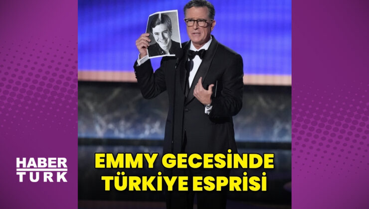Emmy gecesinde Stephen Colbert’ten Türkiye esprisi