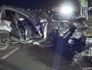 Erzurum’da hafif ticari araç, elektrik direğine çarptı: 1 ölü, 2 yaralı