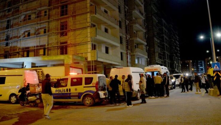 Erzurum’da 7’nci kattan düşen inşaat işçisi öldü! O anlar kamerada
