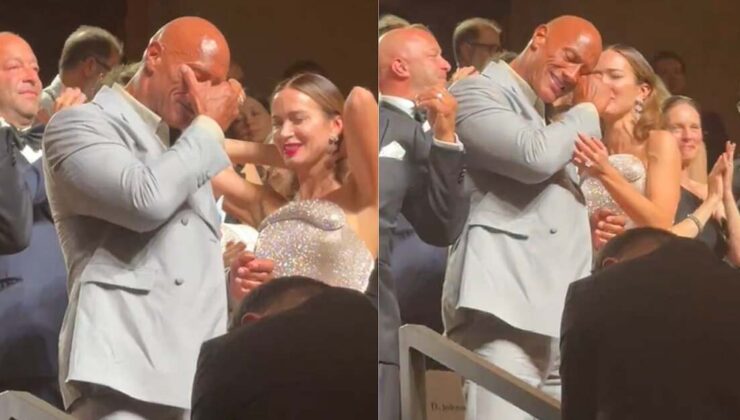 Filmi Venedik’te 15 dakika alkışlanan Dwayne Johnson gözyaşlarını tutamadı