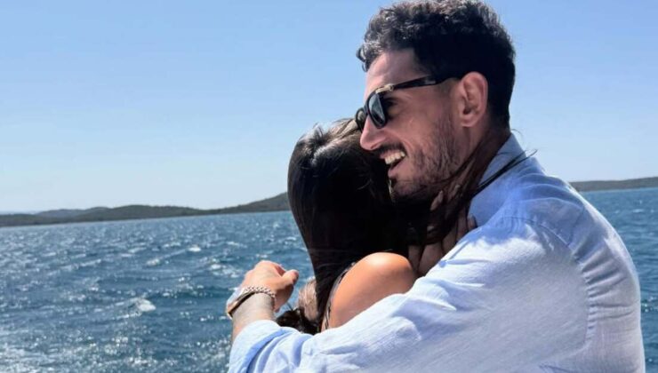 Hazal Çağlar ile Samet Akaydın tatilde
