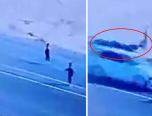 Kahreden haber… Yoldaki çocukları kurtarmak istedi!
