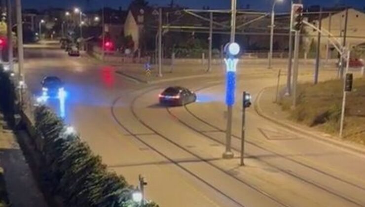 Kocaeli’de tramvay yolunda drift yapan sürücüye 55 bin lira ceza