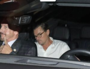 Leonardo DiCaprio, sevgilisi Vittoria Ceretti ile partiye giderken saklanmaya çalıştı