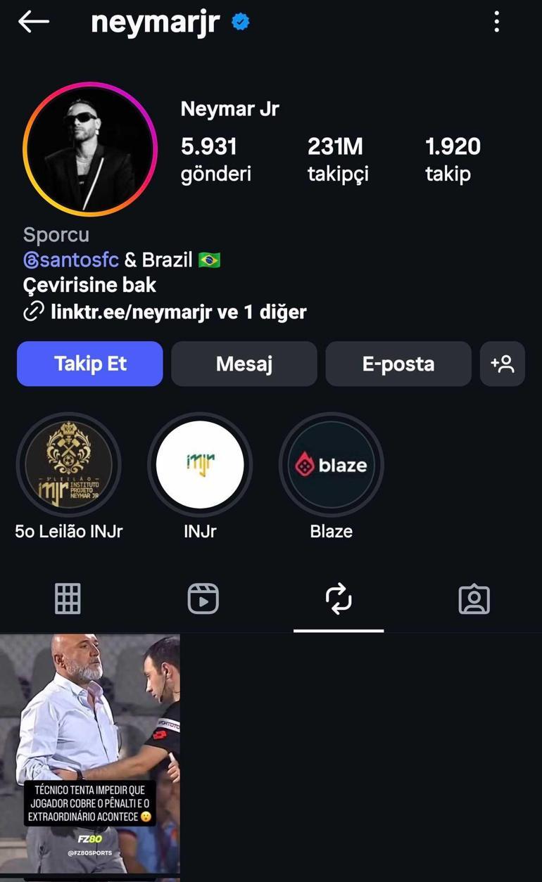 Neymardan Hikmet Karaman paylaşımı