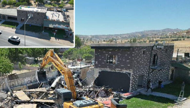 Otel ve restoran yıkıldı! Kapadokya’da kaçak yapıya geçit yok!