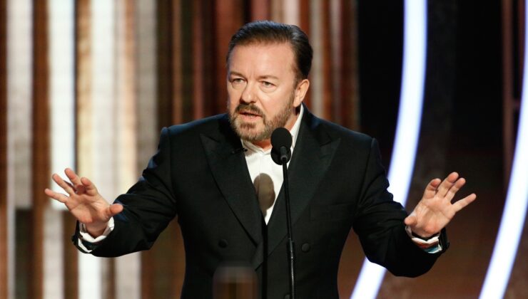 Ricky Gervais, Emmy Ödülleri’ndeki siyasi konuşmaları yerden yere vurdu: Hâlâ dinlemiyorlar