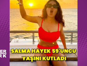 Salma Hayek, yeni yaşını kırmızı bikinili pozla kutladı