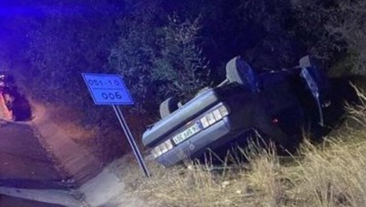 Tarsus’ta otomobil devrildi: 1 ölü, 3 yaralı