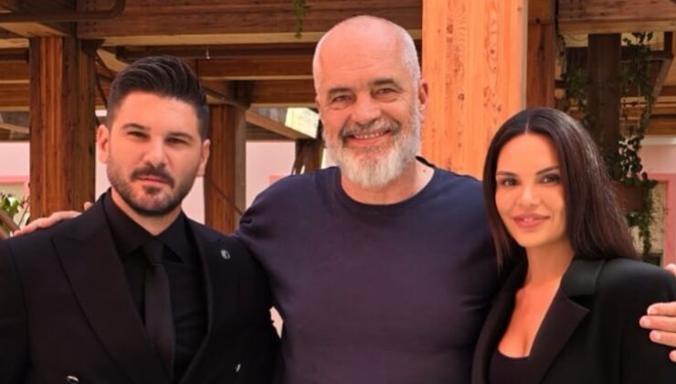 Tolgahan Sayışman ve Almeda Abazi, Arnavutluk Başbakanı ile bir araya geldi