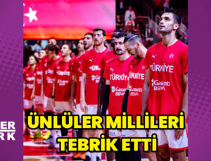 Ünlüler millileri tebrik etti