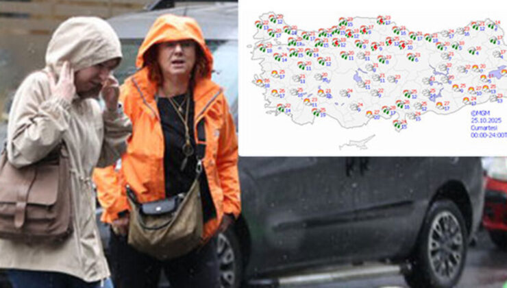 12 kent için ‘sarı’ alarm! 6 bölgede sağanak!