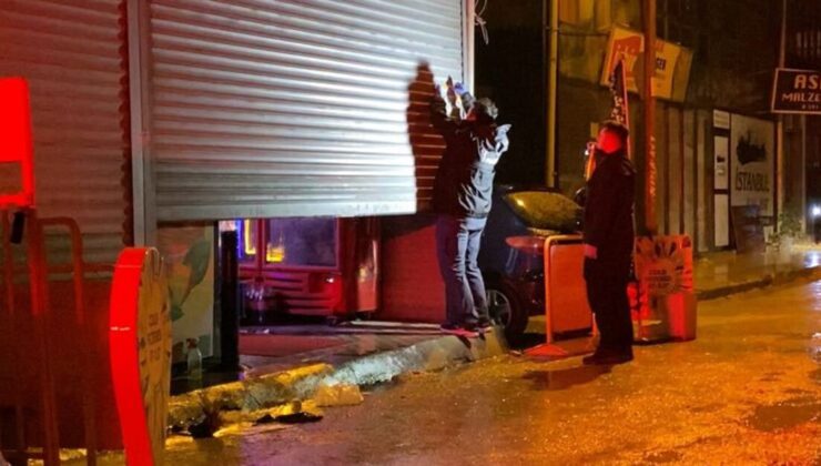 Bursa’da kapalı olan tekel bayine tabanca ile ateş açıldı