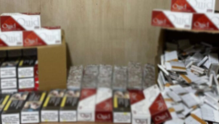 İzmir’de 20 bin 900 makaron ele geçirildi