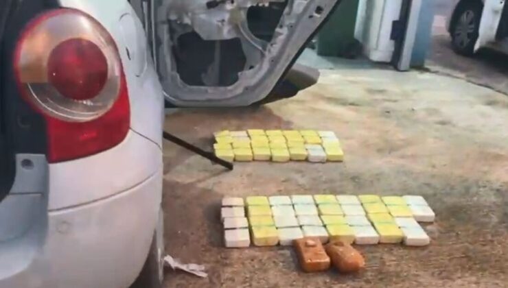 Otomobile zulalanmış 45 kilo eroin ele geçirildi