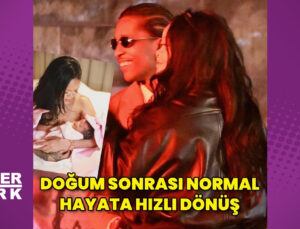 Rihanna’dan üçüncü çocuğunun doğumu sonrası normal hayata hızlı dönüş