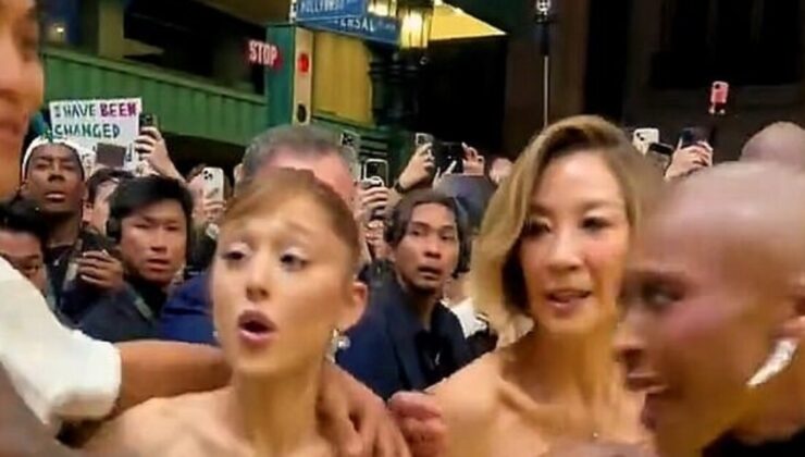 Ariana Grande’ye kırmızı halıda saldırı: Hep aynı tacizci sahnede