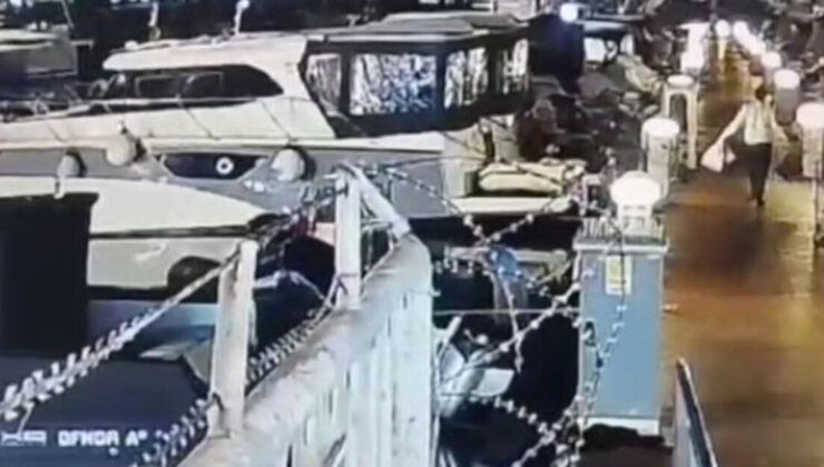 Ayakları teknenin pervanesine takıldı! Marinada dehşet!