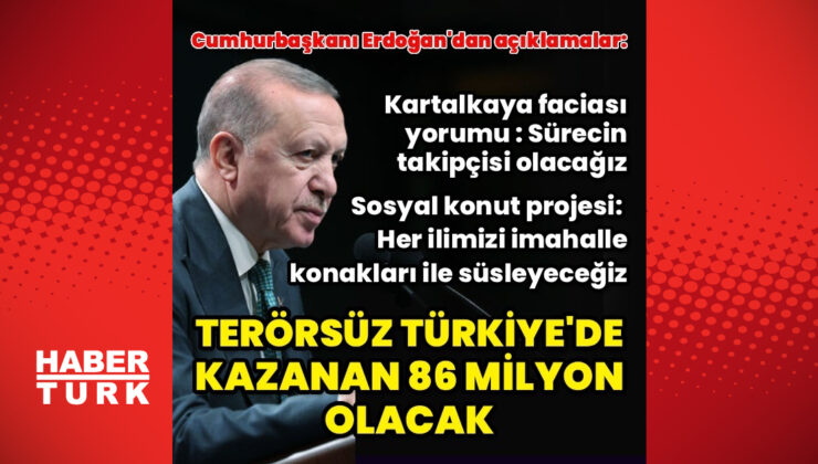 Cumhurbaşkanı Recep Tayyip Erdoğan’dan kabine sonrası açıklamalar