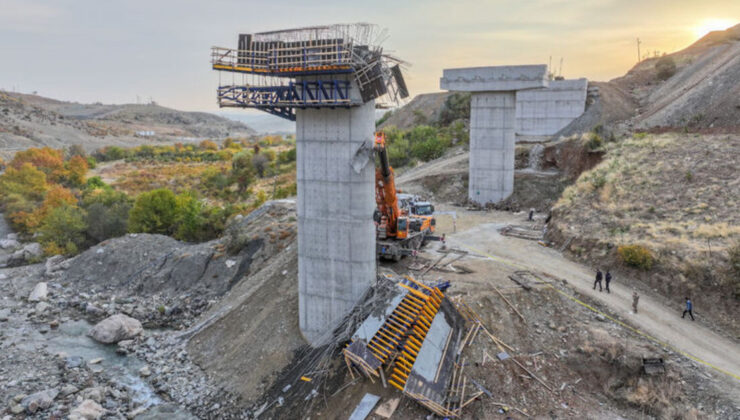 Diyarbakır’da viyadük inşaatında iskele çöktü! 4 işçi öldü