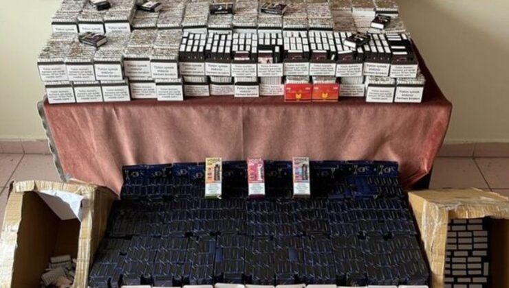 Kastamonu’da 61 bin 100 adet makaron ele geçirildi