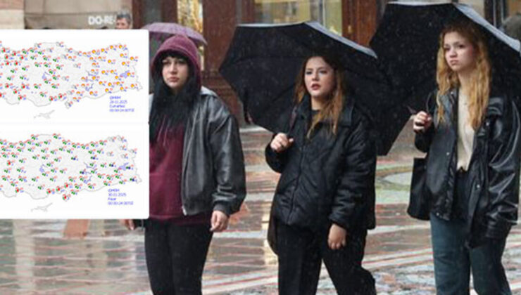 Meteoroloji’den kritik uyarı! Hafta sonu yağış geliyor!