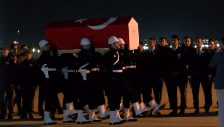 Şehit Pilot Hasan Bahar’ın naaşı İstanbul’a getirildi