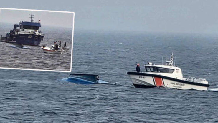 Tekne ters döndü… O anlar kamerada! Öldüren alabora!